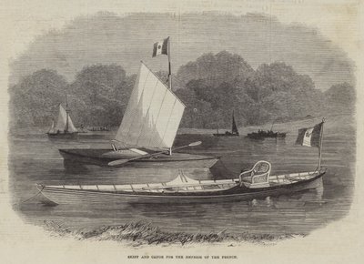 フランス皇后のためのスキフとカヌー 作： Edwin Weedon